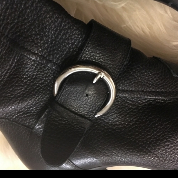 Gianni Bini Black Leather Mid-Calf Boots BNWOB - Picture 5 of 5